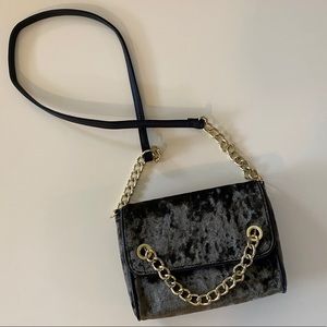 Madden Girl crushed velvet cross body bag